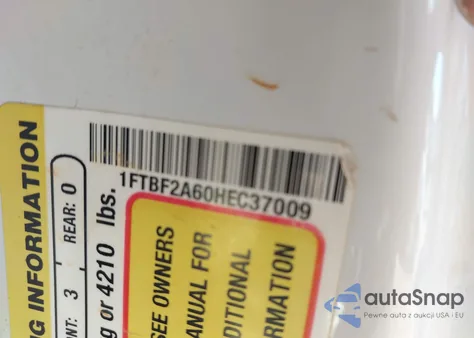 2017 Ford F-250 Xl из США, поврежденный, VIN 1FTBF2A60HEC37009